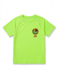 Sun Drift in-stock tee neon green front view
